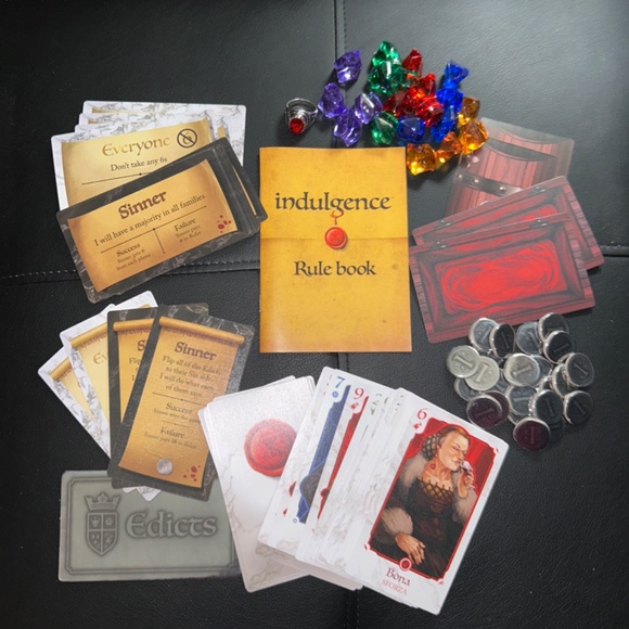 Indulgence Card Game Restoration Game Version Dragonmaster Out of Print 2017 - Picture 3 of 9